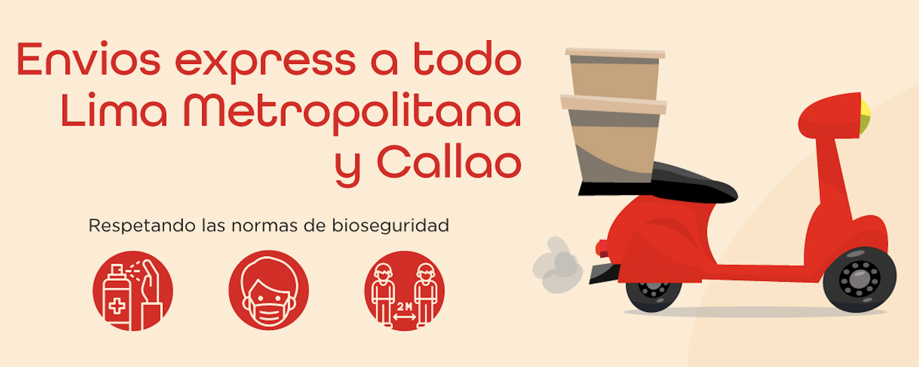 Banner sobre nuevo servicio de delivery express de Detalles Apapáchame
